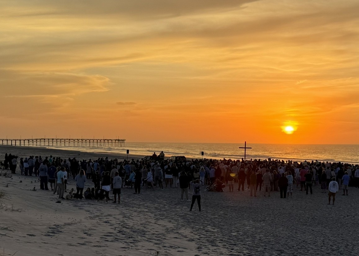 Easter Sunrise Service on Topsail Beach
